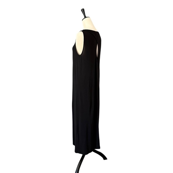 COS Black Sleeveless Keyhole Back Stretch Jersey Relaxed Fit Maxi Dress Small - Picture 8 of 15